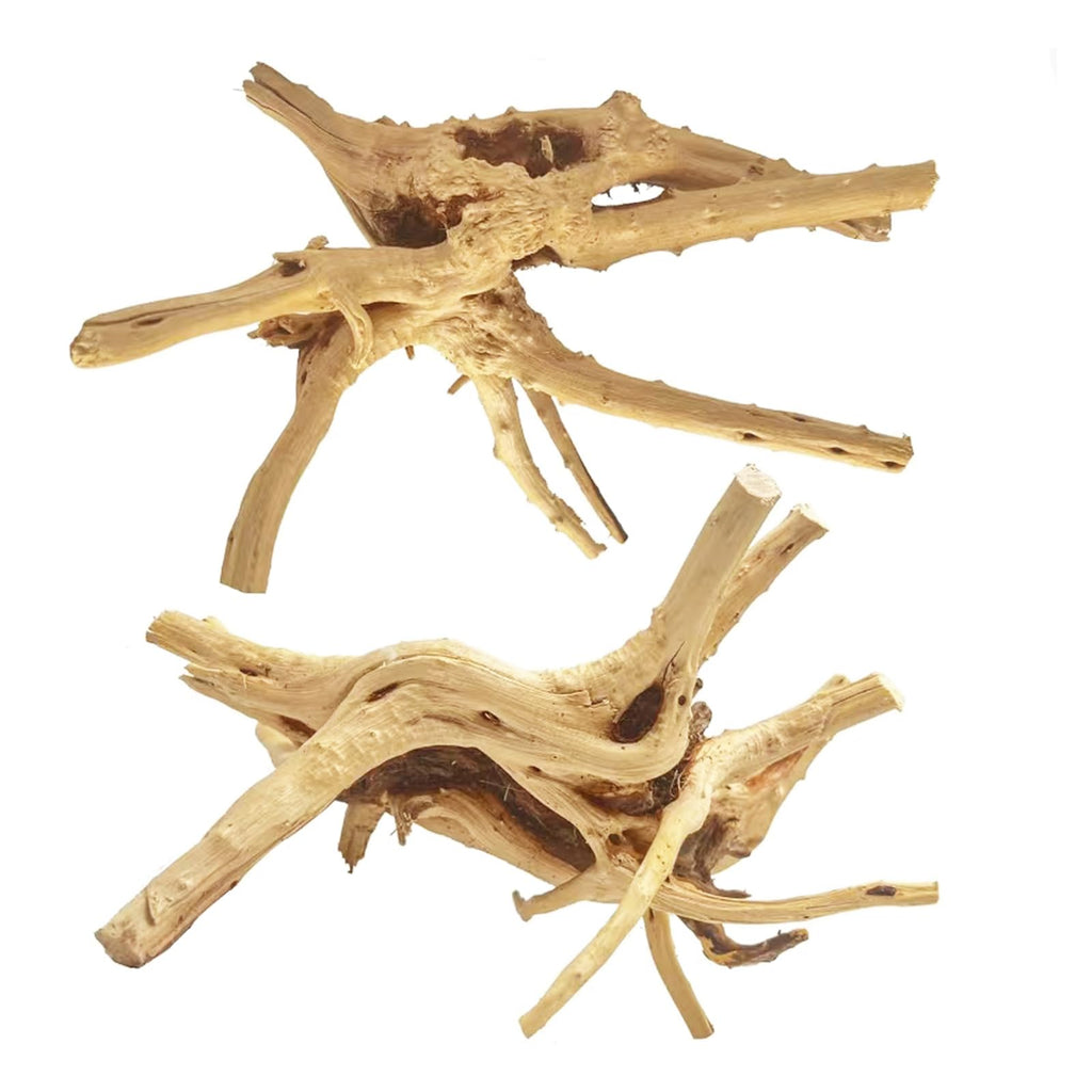 Jorewood Natural Small Aquarium Driftwood for Fish Tanks & Reptile Terrariums – 100% Safe Fish Tank Decorations, Unique Twisted Branches 5-Piece 4-8 Inch Low Tannin, Easy to Sink