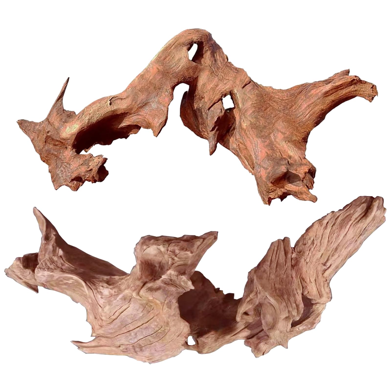 Jorewood Natural Small Aquarium Driftwood for Fish Tanks & Reptile Terrariums – 100% Safe Fish Tank Decorations, Unique Twisted Branches 5-Piece 4-8 Inch Low Tannin, Easy to Sink