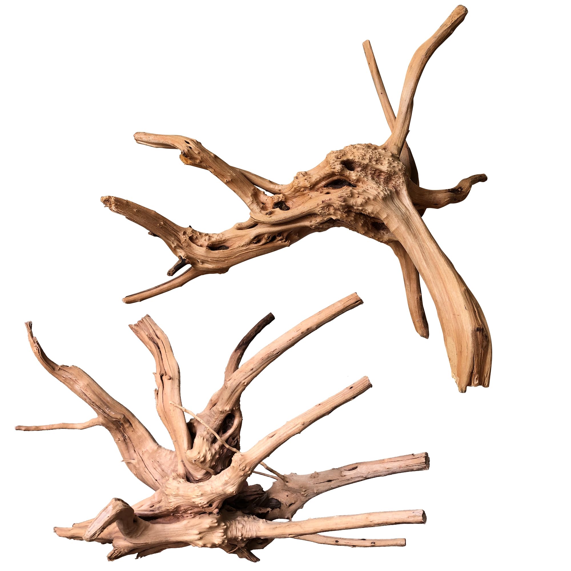 majoywoo Natural Coral Driftwood for Aquarium Decor Fish Tank Decorations, Assorted Driftwood Branch 6-10" 3 Pcs, Reptile Decor…
