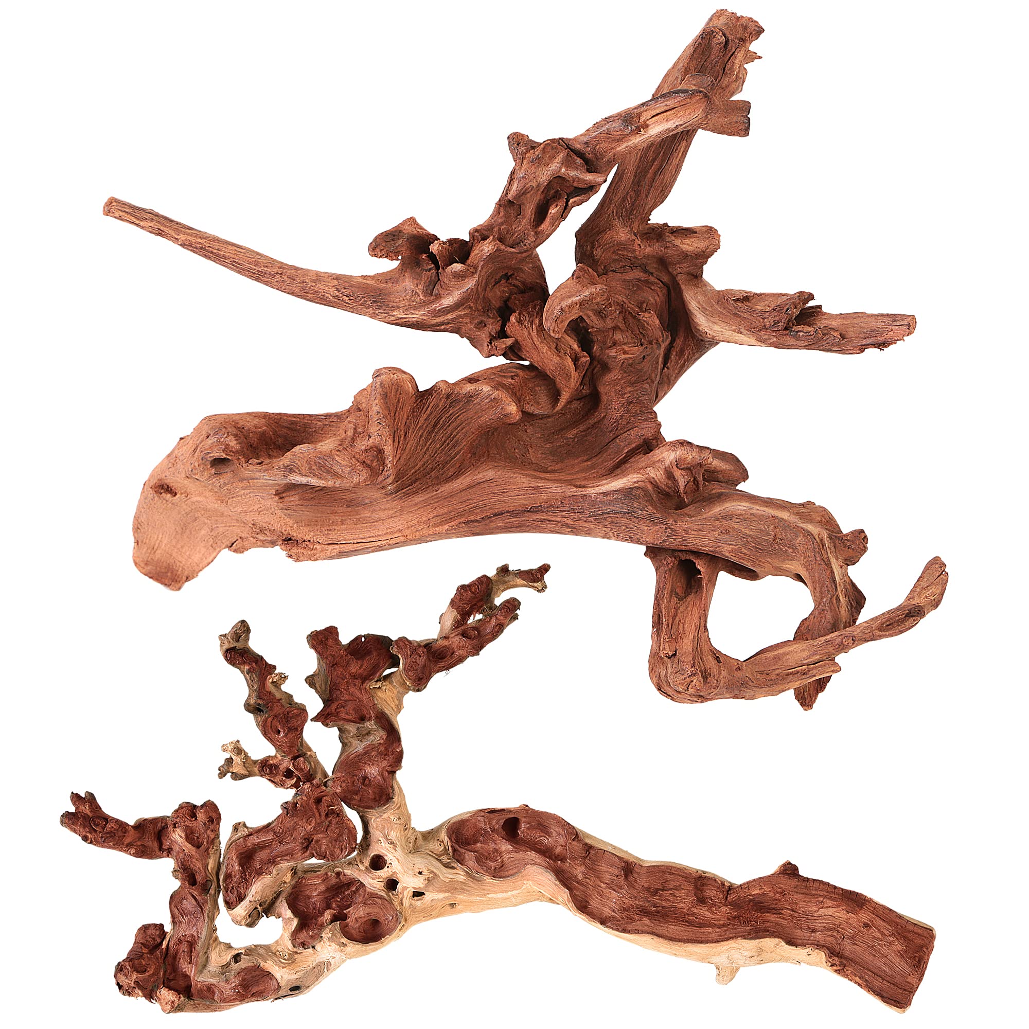 majoywoo Natural Coral Driftwood for Aquarium Decor Fish Tank Decorations, Assorted Driftwood Branch 6-10" 3 Pcs, Reptile Decor…